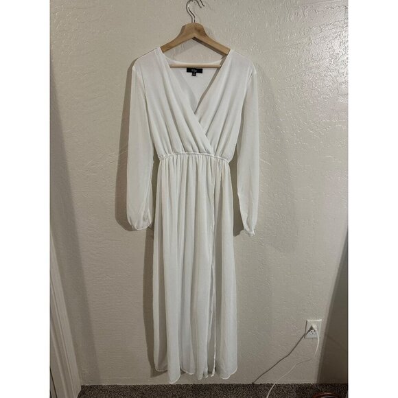 Lulus Wondrous Water Lilies White Ethereal Maxi Dress - Picture 2 of 13